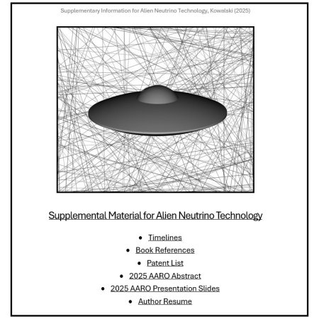 Supplemental Information for Alien Neutrino Technology
